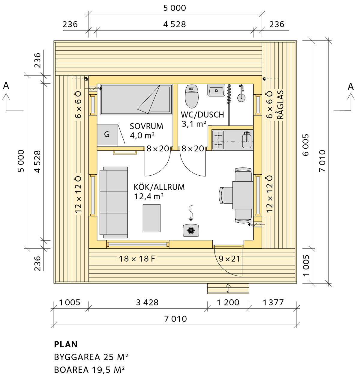 Attefallshus plan