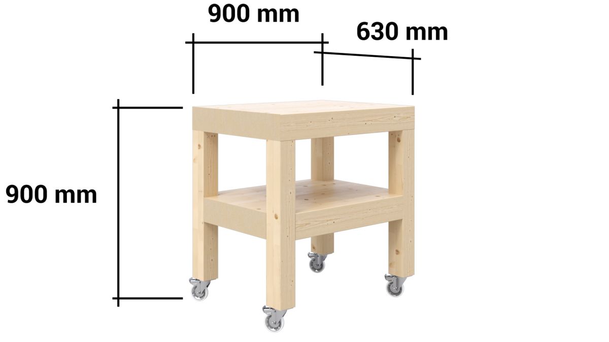 Köksö perspektivbild med mått