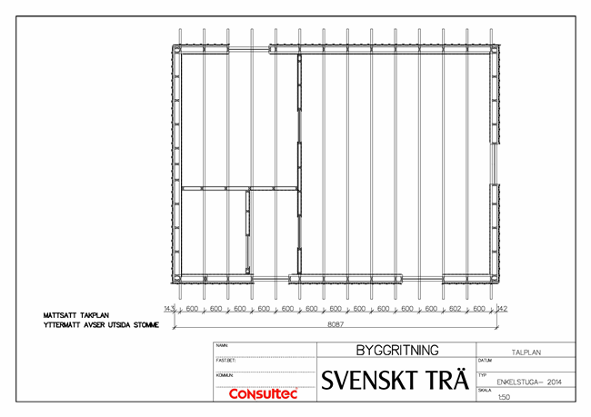 Enkelstugan Svenskt Tra Byggbeskrivningar Xl Bygg