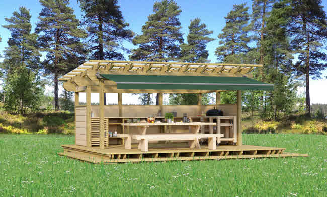 Bygg ett trädgårdskök - konstruktion